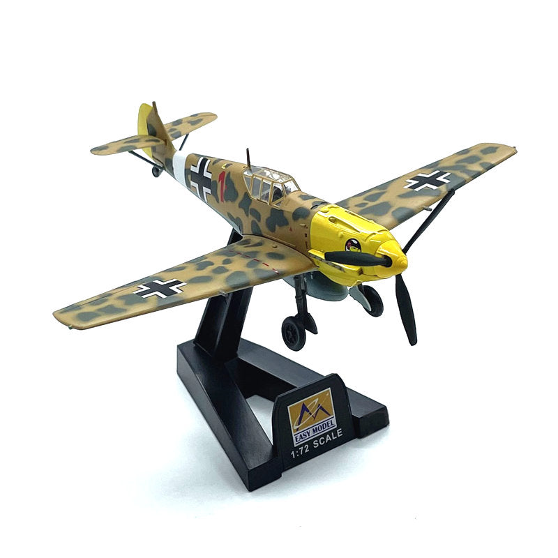 1/72 scale prebuilt Bf 109E-7 fighter plastic collectible model 37278