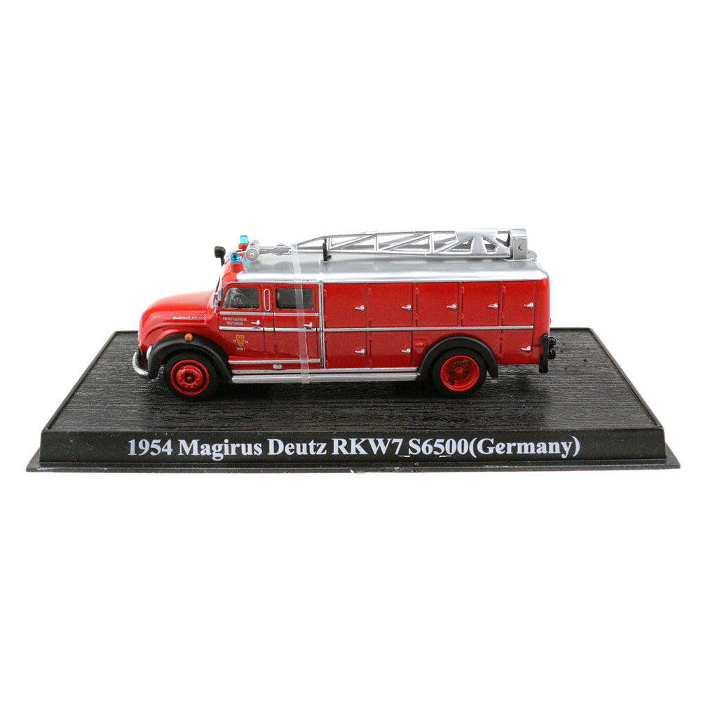 1954 Magirus Deutz RKW7 S6500 Germany Fire Engine 1/72 Scale Diecast Model