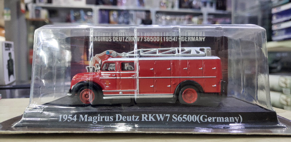 1954 Magirus Deutz RKW7 S6500 Germany Fire Engine 1/72 Scale Diecast Model