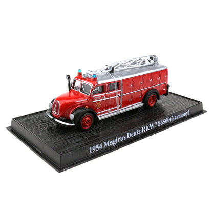 1954 Magirus Deutz RKW7 S6500 Germany Fire Engine 1/72 Scale Diecast Model