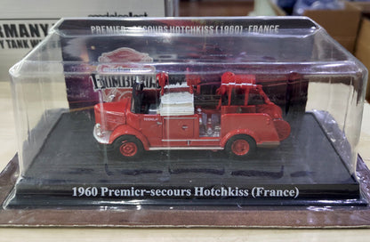 1960 Premier-Secours Hotchkiss France Fire Engine 1/64 Scale Diecast Model