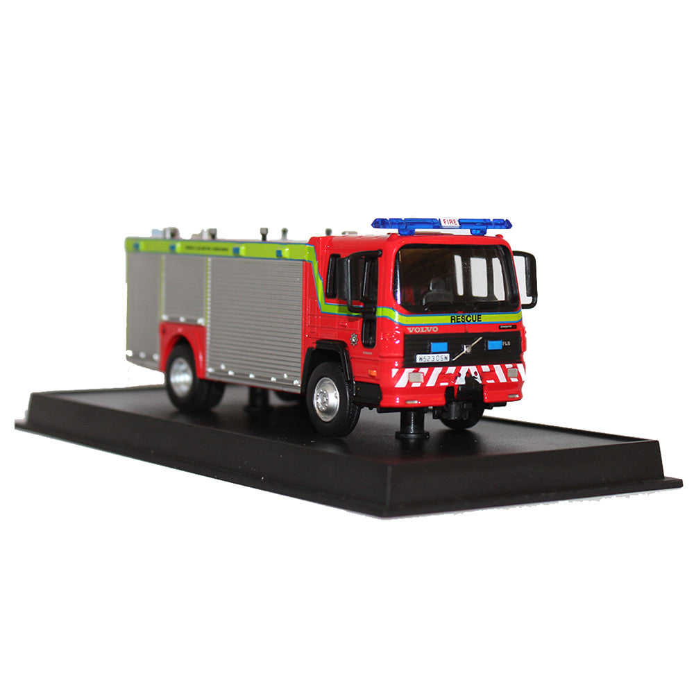 2000 Major Rescue Volvo FL 614 UK Fire Engine 1/64 Scale Diecast Model