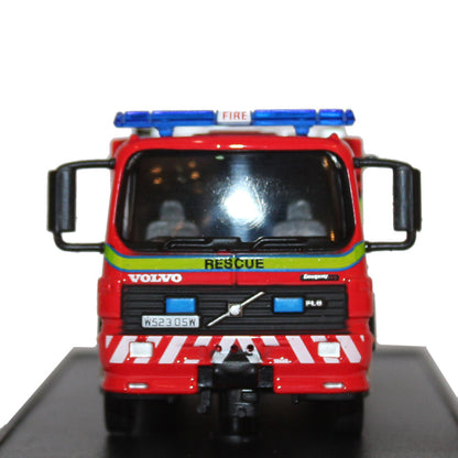 2000 Major Rescue Volvo FL 614 UK Fire Engine 1/64 Scale Diecast Model