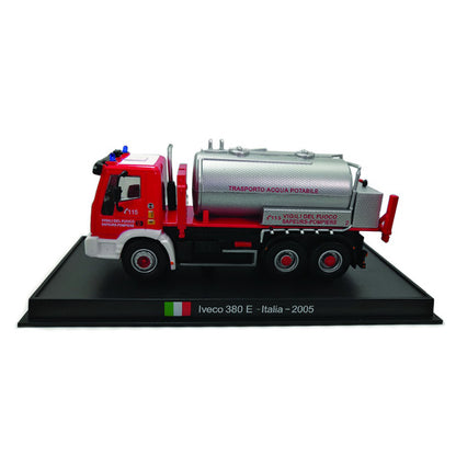 2005 IVECO 380E Italia Fire Engine 1/64 Scale Diecast Metal Model