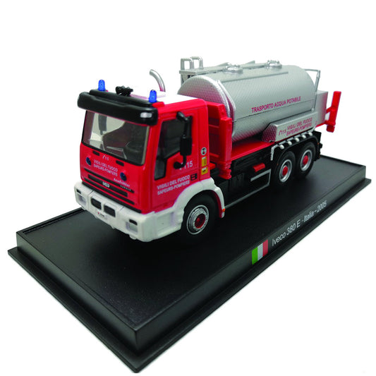 2005 IVECO 380E Italia Fire Engine 1/64 Scale Diecast Metal Model