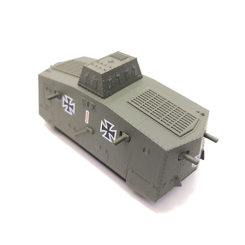 1/100 scale diecast A7V tank model