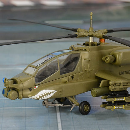 Boeing AH-64 Apache attack helicopter pre-built 1/72 scale collectible plastic military aircraft model