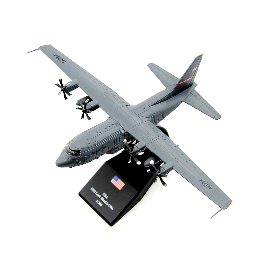 1/200 scale diecast C-130 Hercules aircraft model