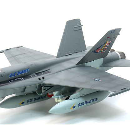 1/72 scale prebuilt F/A-18 US navy Hornet airplane model