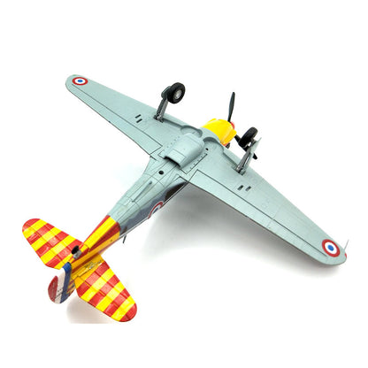 prebuilt 1/72 scale D.520 Vichy French fighter airplane model 36338