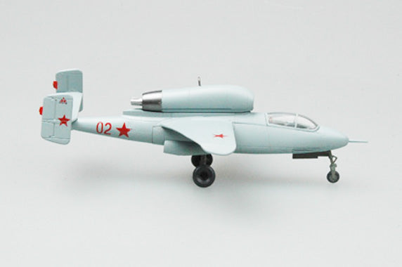 prebuilt 1/72 scale He 162 A-2 fighter aircraft model 36346