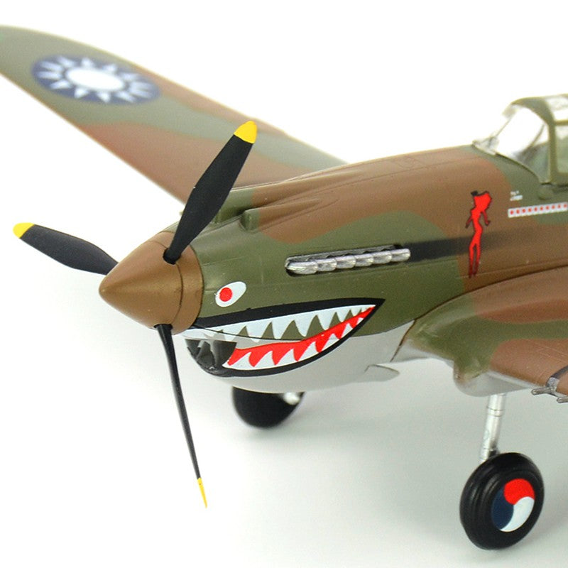 P-40 Warhawk Tomahawk fighter China Flying Tigers pre-built 1/72 scale  plastic collectible WWII military aircraft model