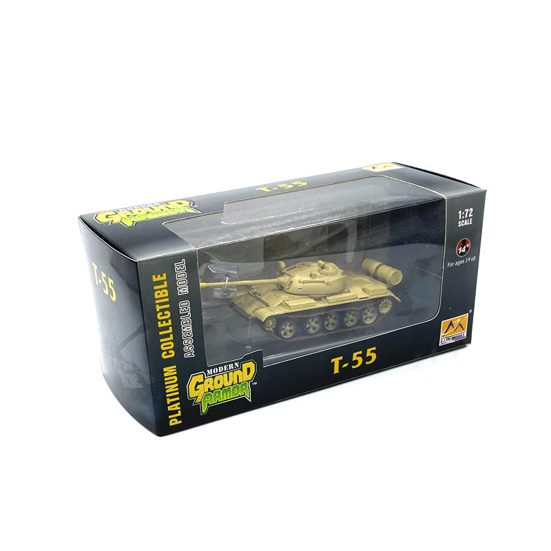 prebuilt 1/72 scale T-55 plastic tank model 35027