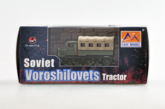 Prebuilt 1/72 Scale Soviet Voroshilovets Heavy Artillery Tractor Model 35112 package