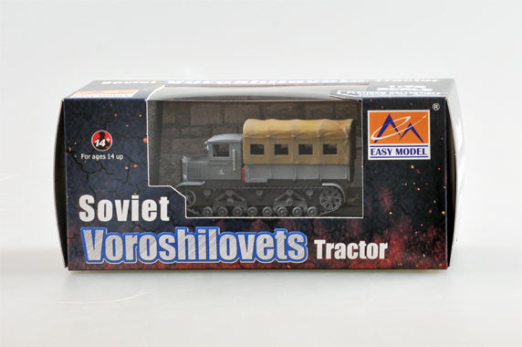 prebuilt 1/72 scale Soviet Voroshilovets heavy artillery tractor model 35113 package