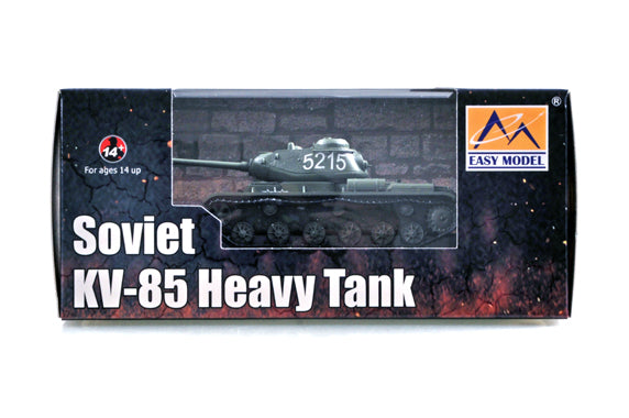 Soviet WWII KV-85 heavy tank pre-built 1/72 scale plastic collectible model