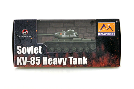 pre-built 1/72 scale KV-85 tank model 35132 package