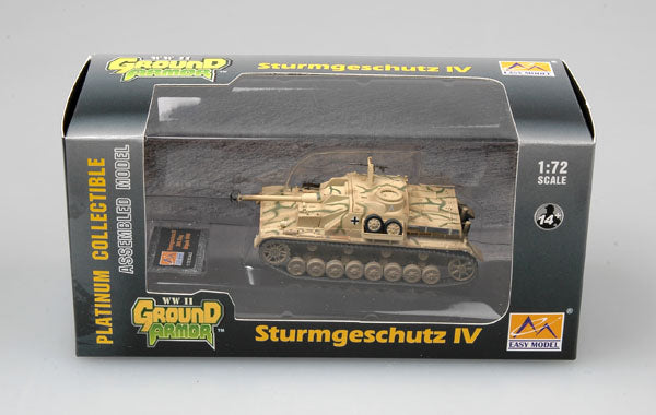 prebuilt 1/72 scale Stug IV armored vehicle plastic model 36133