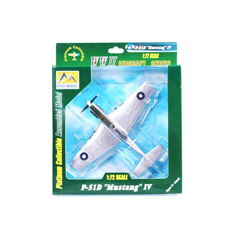 prebuilt 1/72 scale P-51D Mustang aircraft model 36302