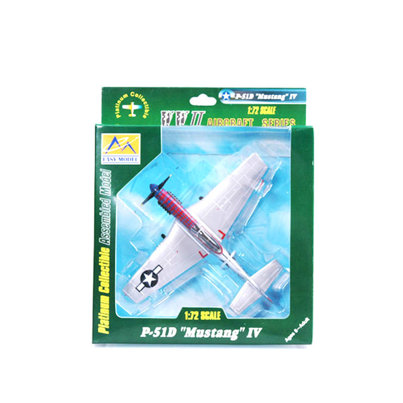 prebuilt 1/72 scale P-51D Mustang fighter airplane model 36304