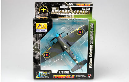 prebuilt 1/72 scale Hawker Typhoon aircraft model 36314