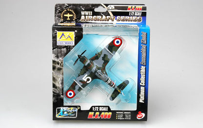 prebuilt 1/72 scale French Morane-Saulnier M.S.406 fighter airplane model 36327