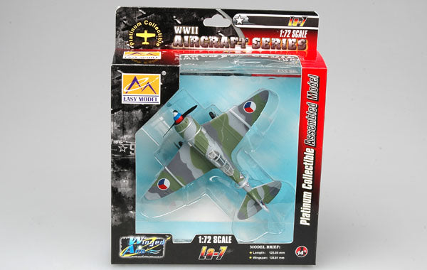 prebuilt 1/72 scale La-7 fighter airplane model 36330