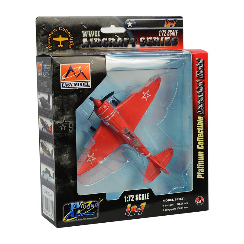 prebuilt 1/72 scale Lavochkin La-7 Soviet fighter aircraft model 36334