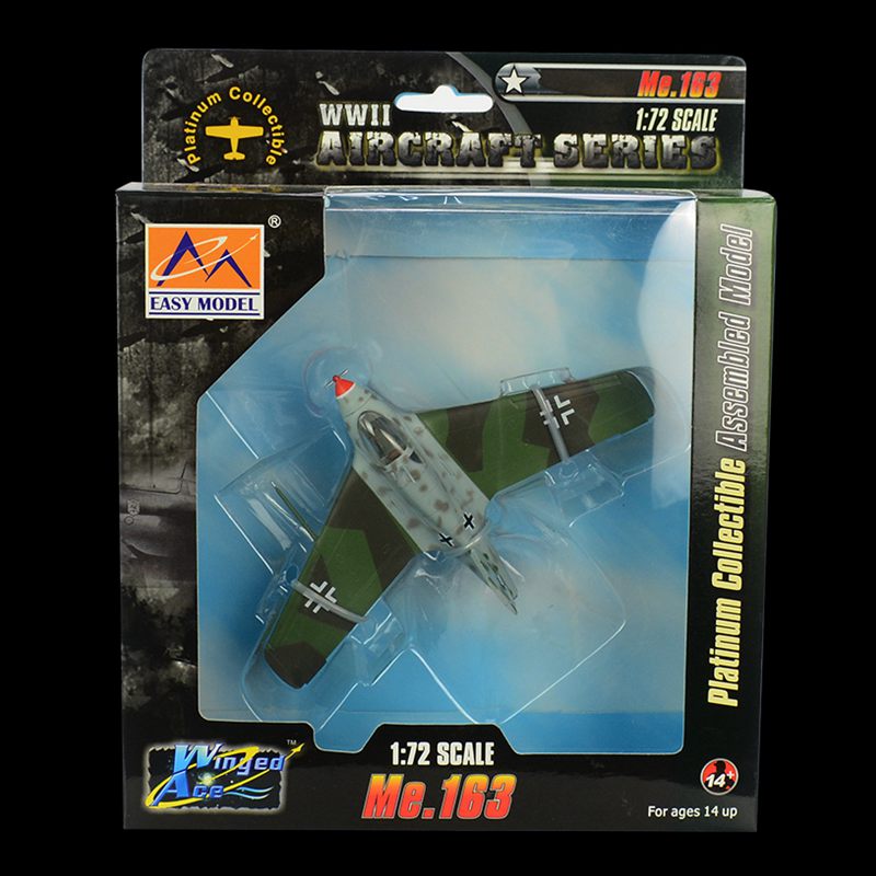 prebuilt 1/72 scale Me 163B-1a Komet interceptor aircraft model 36340