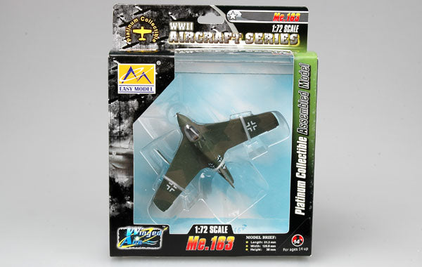 prebuilt 1/72 scale Me 163 Komet fighter aircraft model 36341