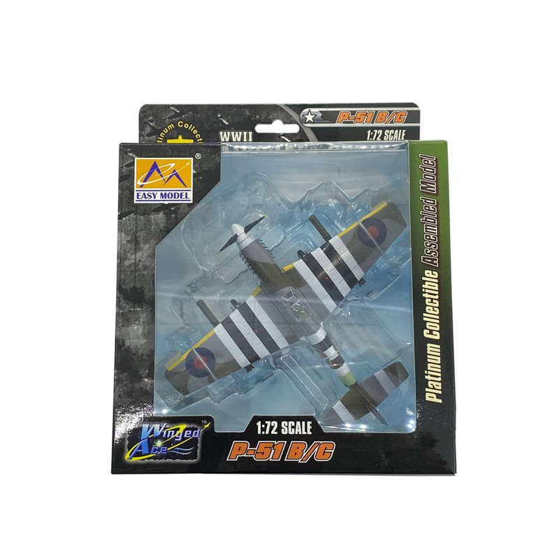 prebuilt 1/72 scale P-51B Mustang aircraft model 36356