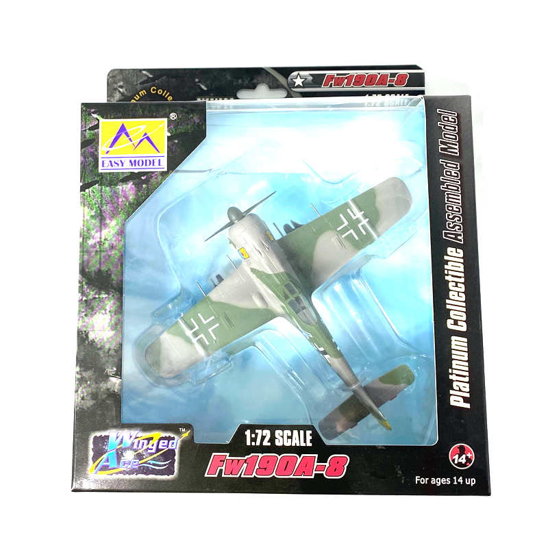 prebuilt 1:72 scale Fw 190 fighter aircraft model 36363