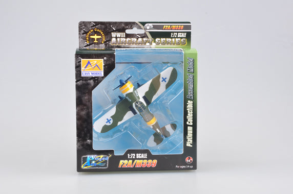 prebuilt 1/72 scale F2A-3 Buffalo aircraft model 36382