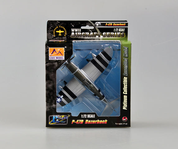 prebuilt 1/72 scale P-47D Razorback Thunderbolt aircraft model 36421