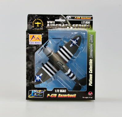 prebuilt 1/72 scale P-47D Razorback Thunderbolt aircraft model 36422