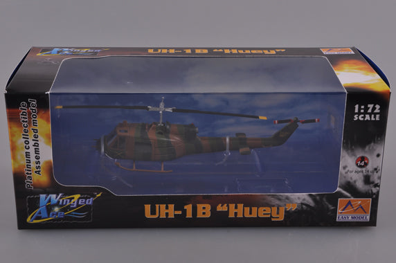 prebuilt 1/72 scale UH-1B Huey US military helicopter model 36910