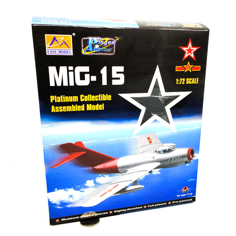 prebuilt 1/72 scale MiG-15 aircraft model 37132