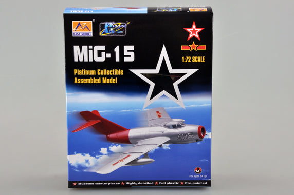 prebuilt 1/72 scale MiG-15 aircraft model 37134