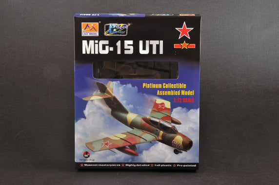 prebuilt 1/72 scale MiG-15 fighter aircraft model 37136