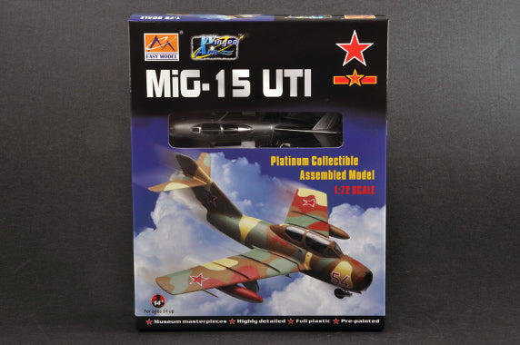 prebuilt 1/72 scale MiG-15 aircraft model 37137