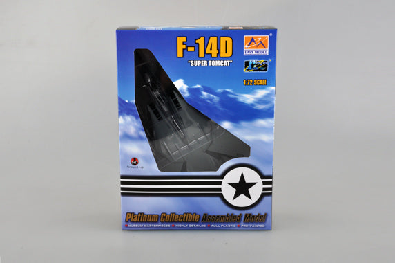 1/72 scale prebuilt F-14D Tomcat fighter aircraft model 37193