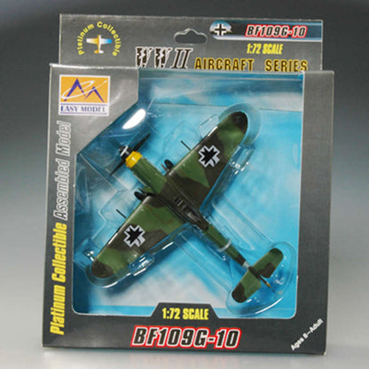 prebuilt 1/72 scale Bf 109G-10 fighter aircraft model 37202