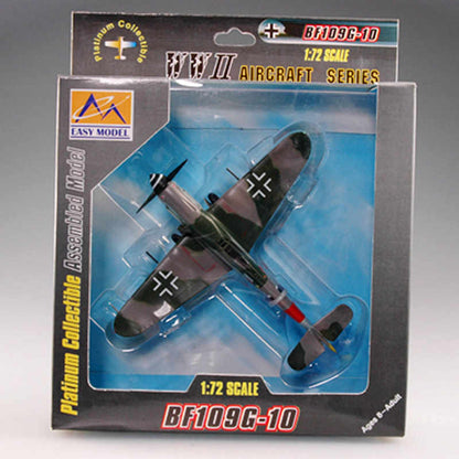 prebuilt 1/72 scale Bf 109G-10 fighter model 37205