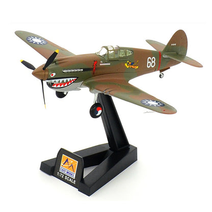 WWII aircraft P-40 flying tiger model