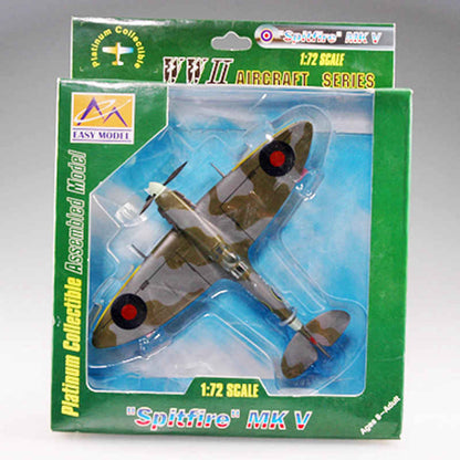 prebuilt 1/72 scale Supermaine Spitfire Mk V Fighter airplane model 37211