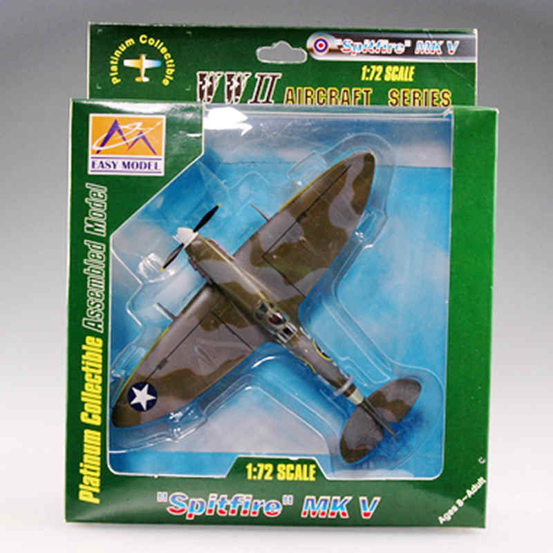 Supermarine Spitfire Mk Vb USAF fighter pre-built 1/72 scale collectible plastic aircraft model