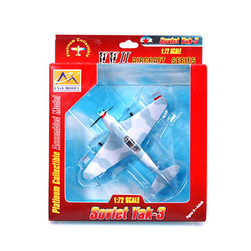 1/72 scale prebuilt Yak-3 WWII fighter aircraft model 37230