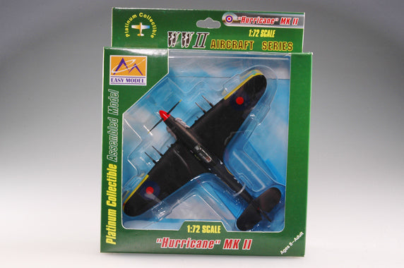 1/72 scale prebuilt Hurricane Mk II fighter plastic collectible model 37245