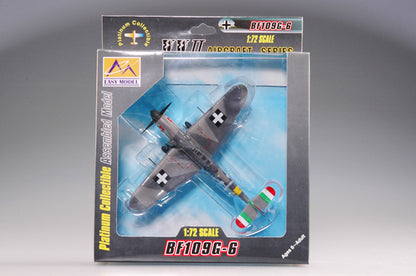 1/72 scale prebuilt Bf 109G-6 fighter aircraft model 37257