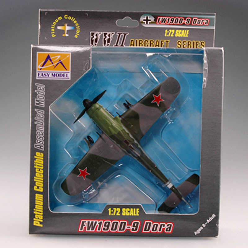 1/72 scale prebuilt Fw 190 D-9 German fighter airplane model 37263